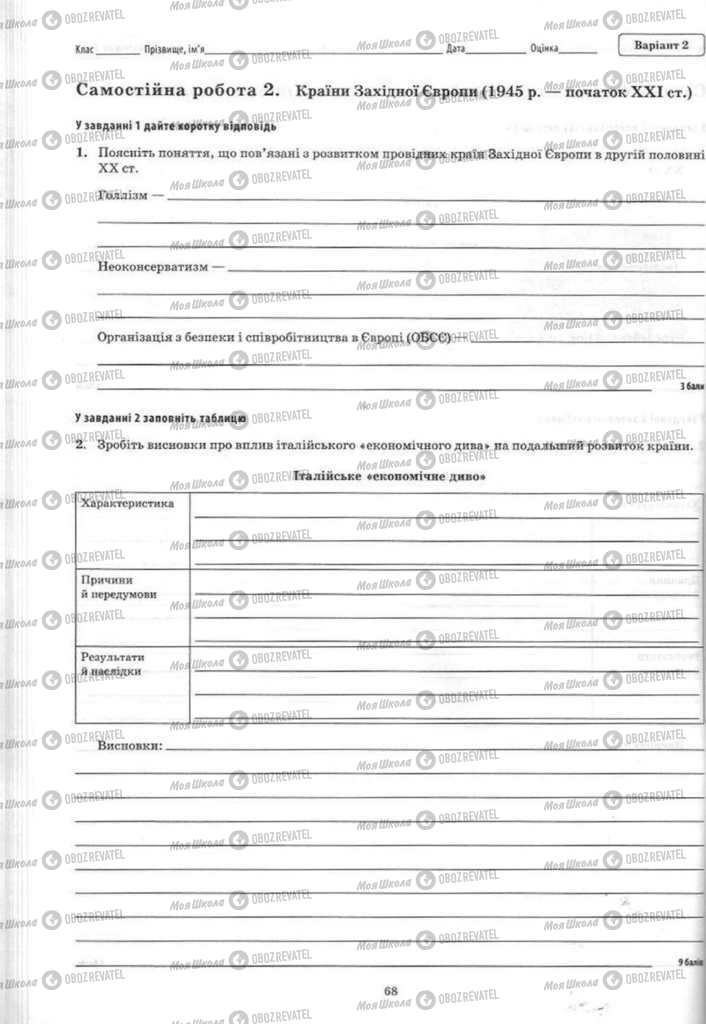 Учебники История Украины 11 класс страница 68