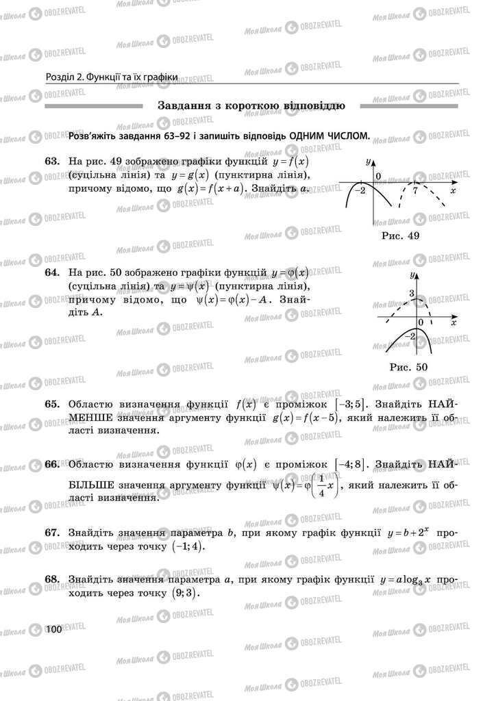 Підручники Математика 11 клас сторінка 100