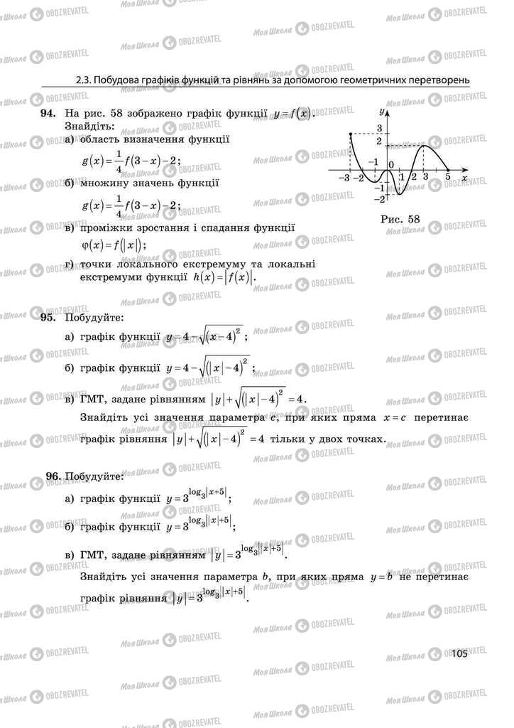 Підручники Математика 11 клас сторінка 105