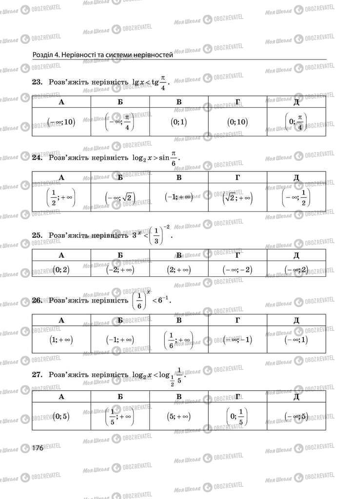 Учебники Математика 11 класс страница 176
