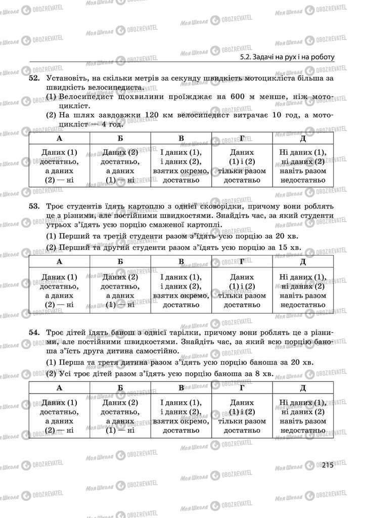 Підручники Математика 11 клас сторінка 215