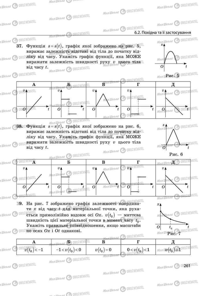 Учебники Математика 11 класс страница 261