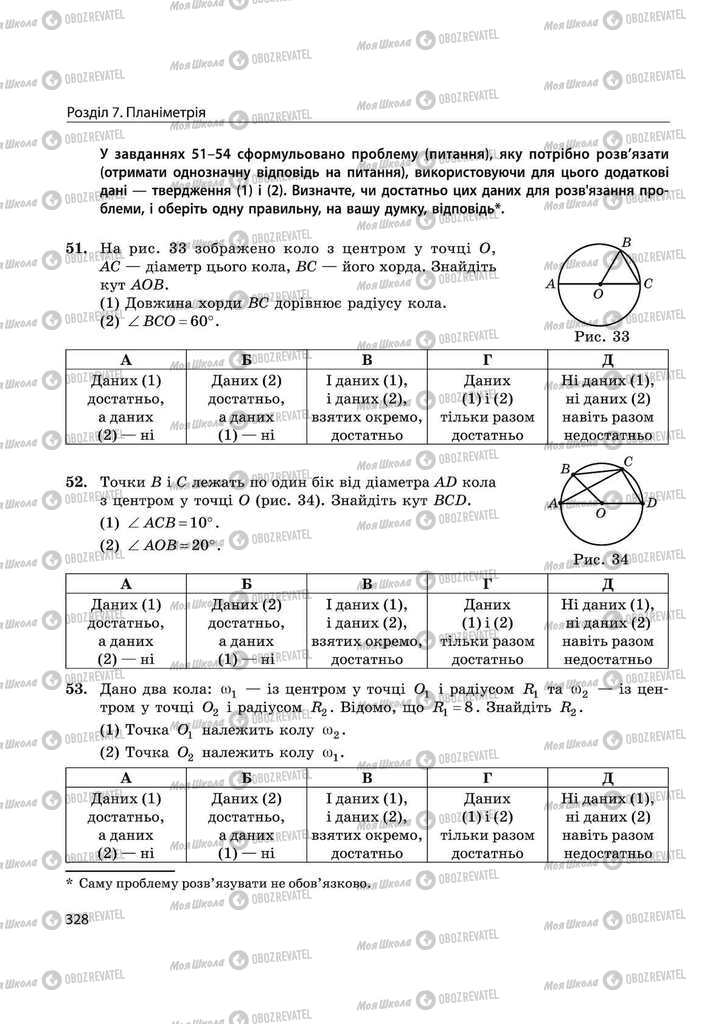 Підручники Математика 11 клас сторінка 328