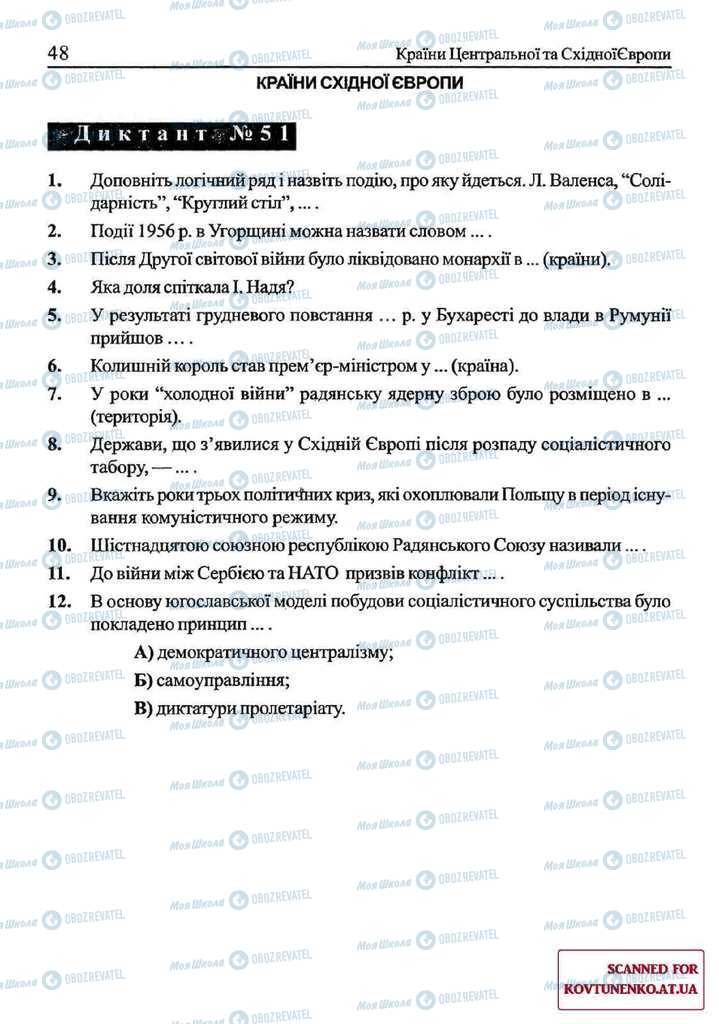 Підручники Всесвітня історія 11 клас сторінка 48