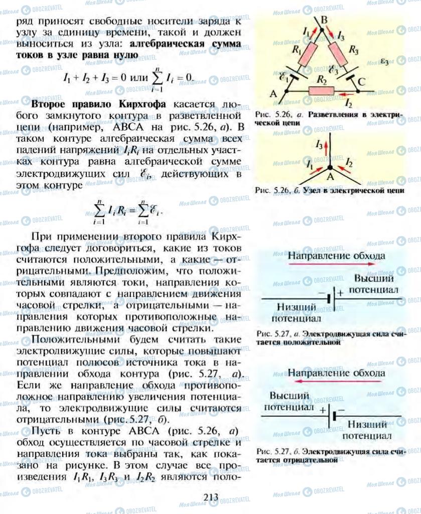 Підручники Фізика 10 клас сторінка  213
