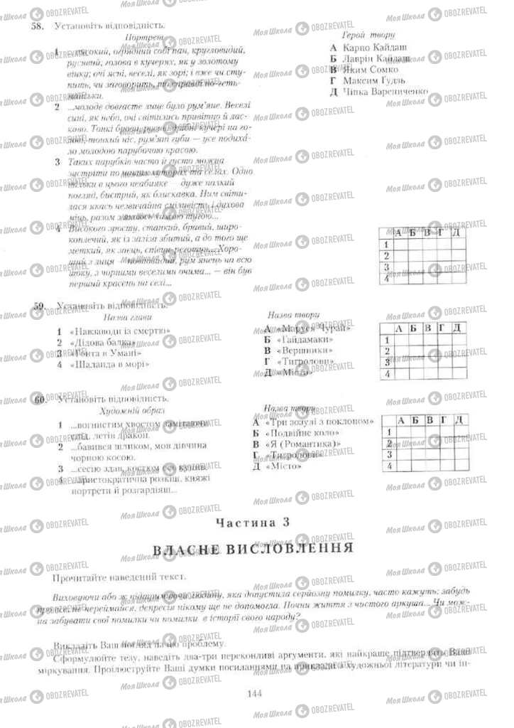 Підручники Українська мова 11 клас сторінка 144