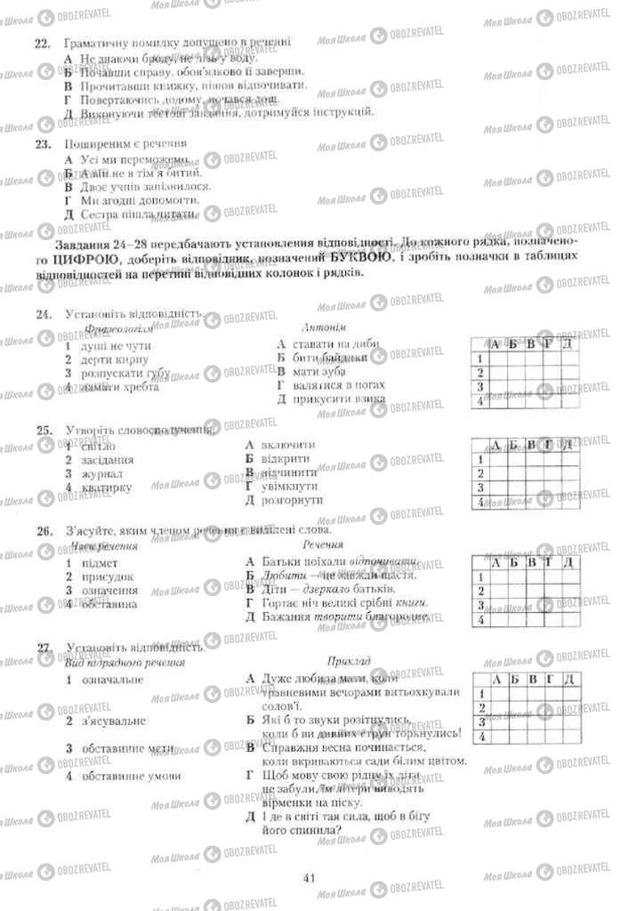 Підручники Українська мова 11 клас сторінка 41