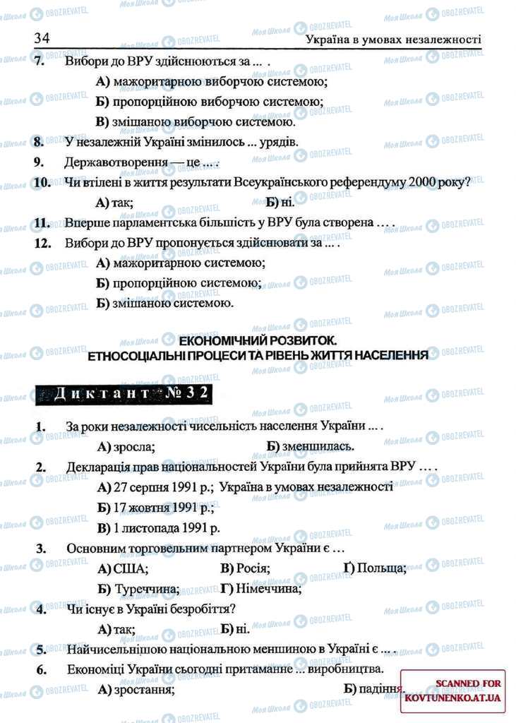Підручники Історія України 11 клас сторінка  34