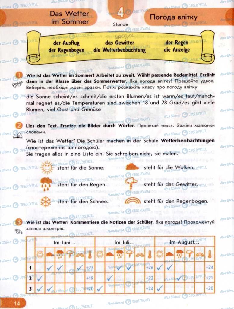 Підручники Німецька мова 6 клас сторінка 14