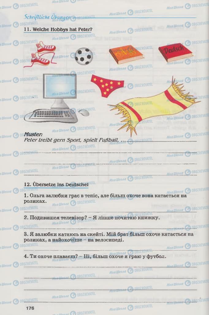 Підручники Німецька мова 6 клас сторінка 176