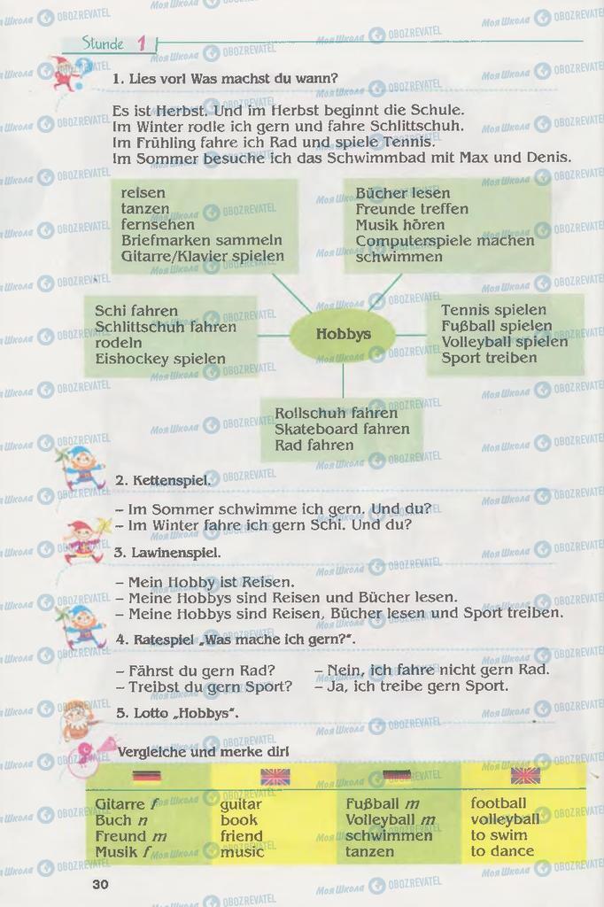 Учебники Немецкий язык 6 класс страница 30