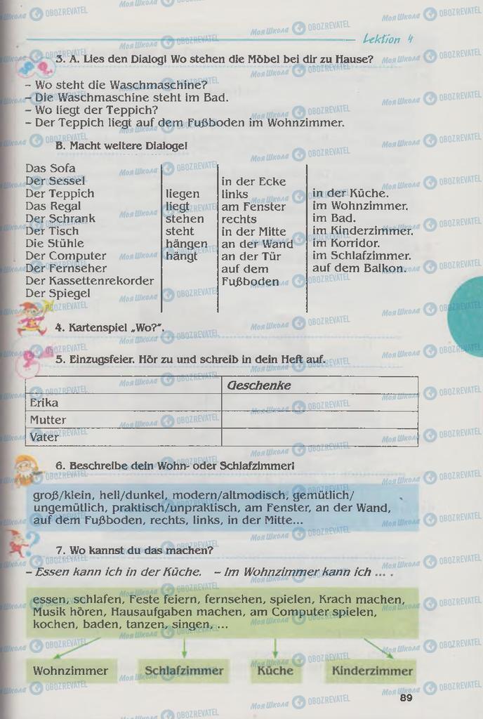 Учебники Немецкий язык 6 класс страница 89