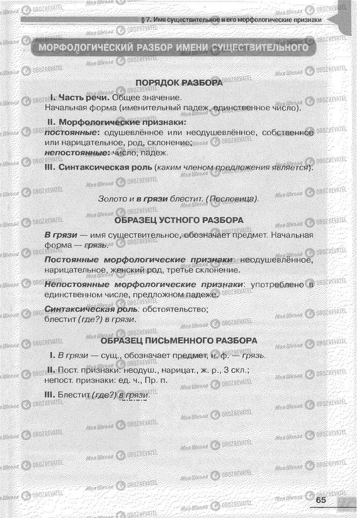 Учебники Русский язык 6 класс страница 65