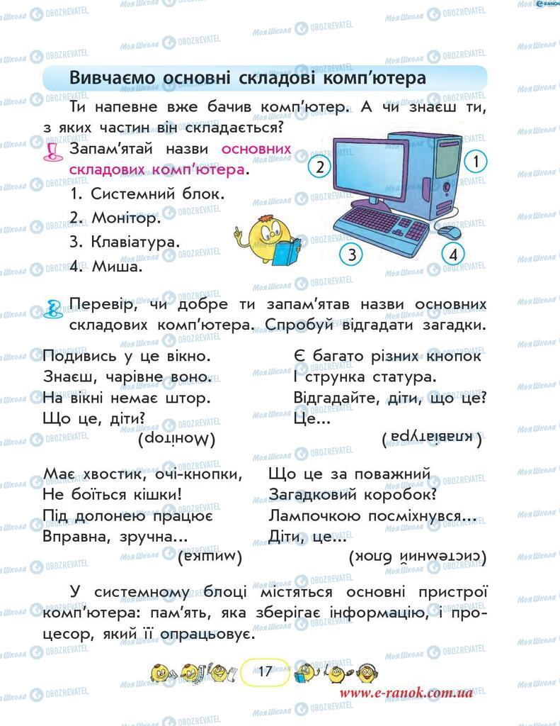 Підручники Інформатика 2 клас сторінка  17