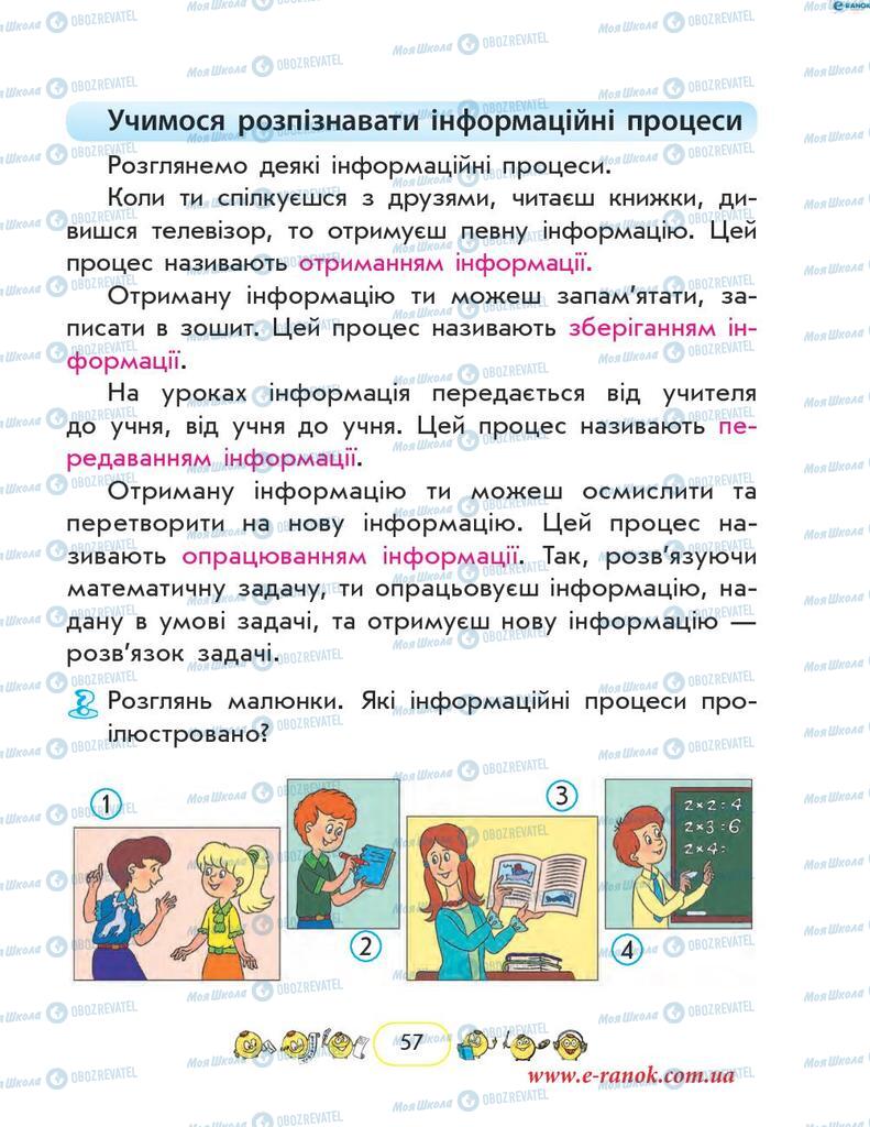 Підручники Інформатика 2 клас сторінка 57