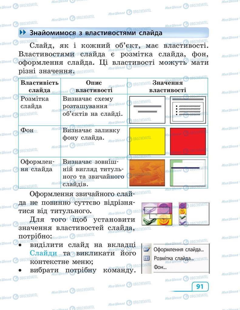 Підручники Інформатика 3 клас сторінка 91