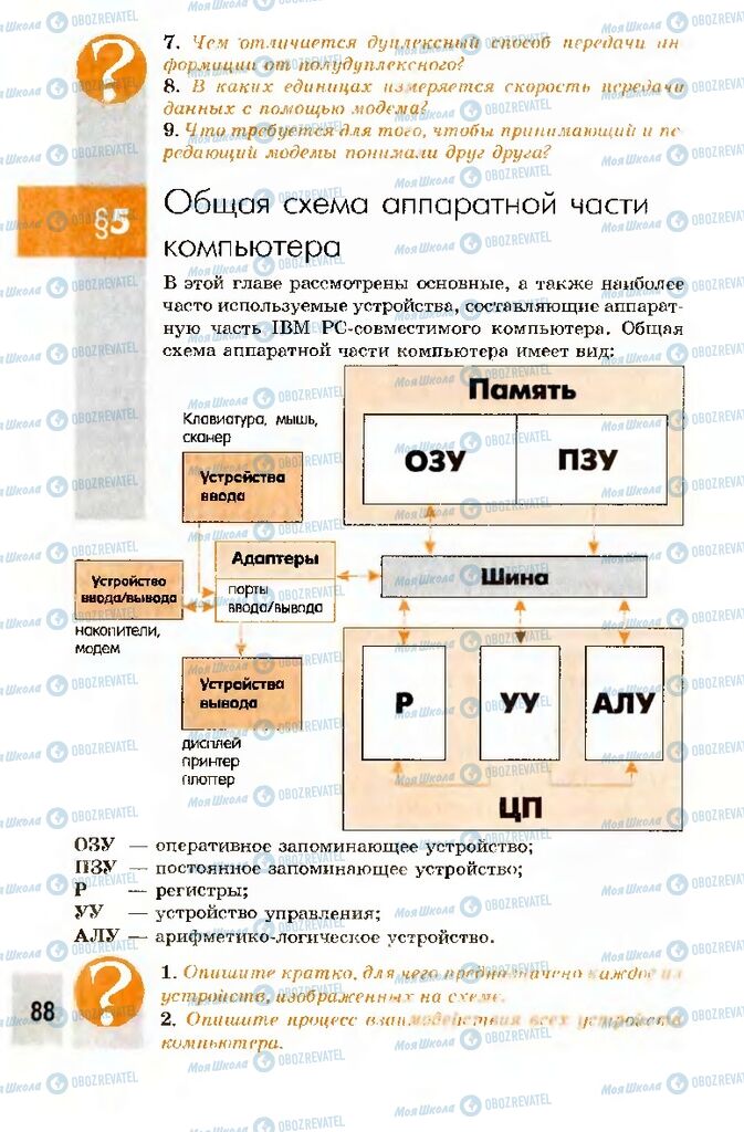 Учебники Информатика 10 класс страница 88