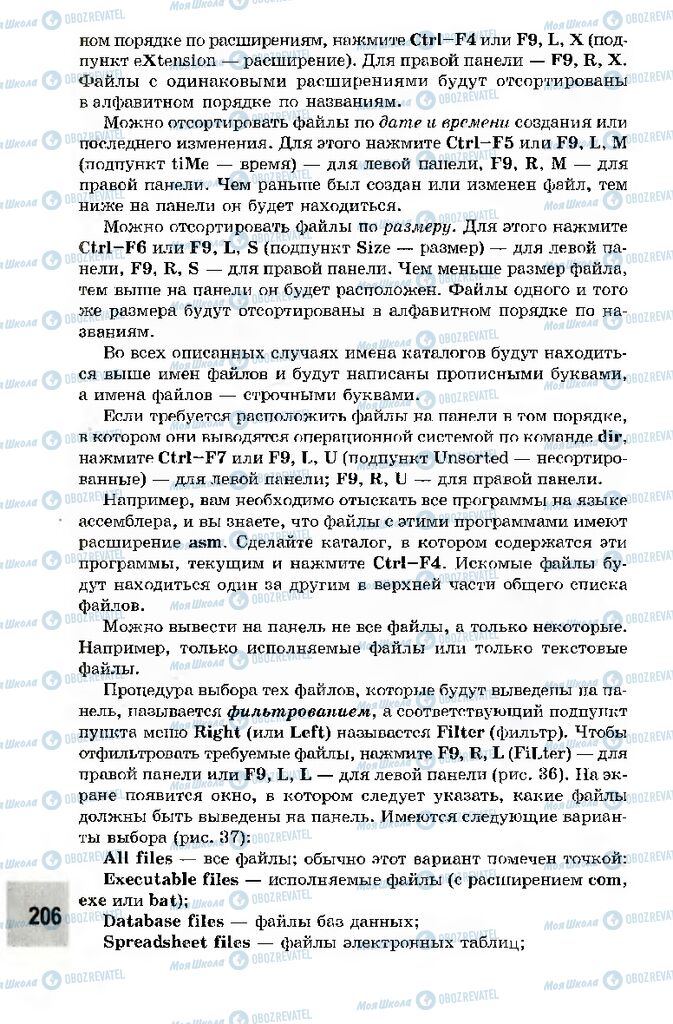 Підручники Інформатика 10 клас сторінка 206