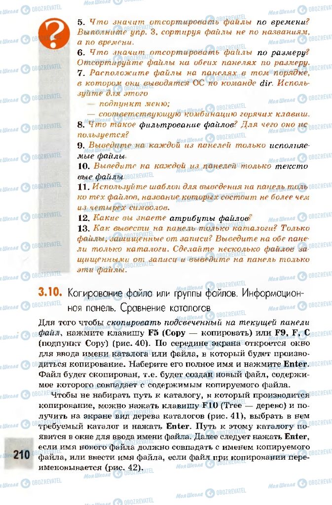 Підручники Інформатика 10 клас сторінка 210