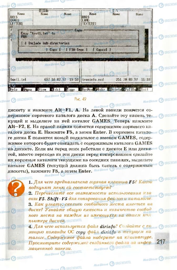 Учебники Информатика 10 класс страница 217