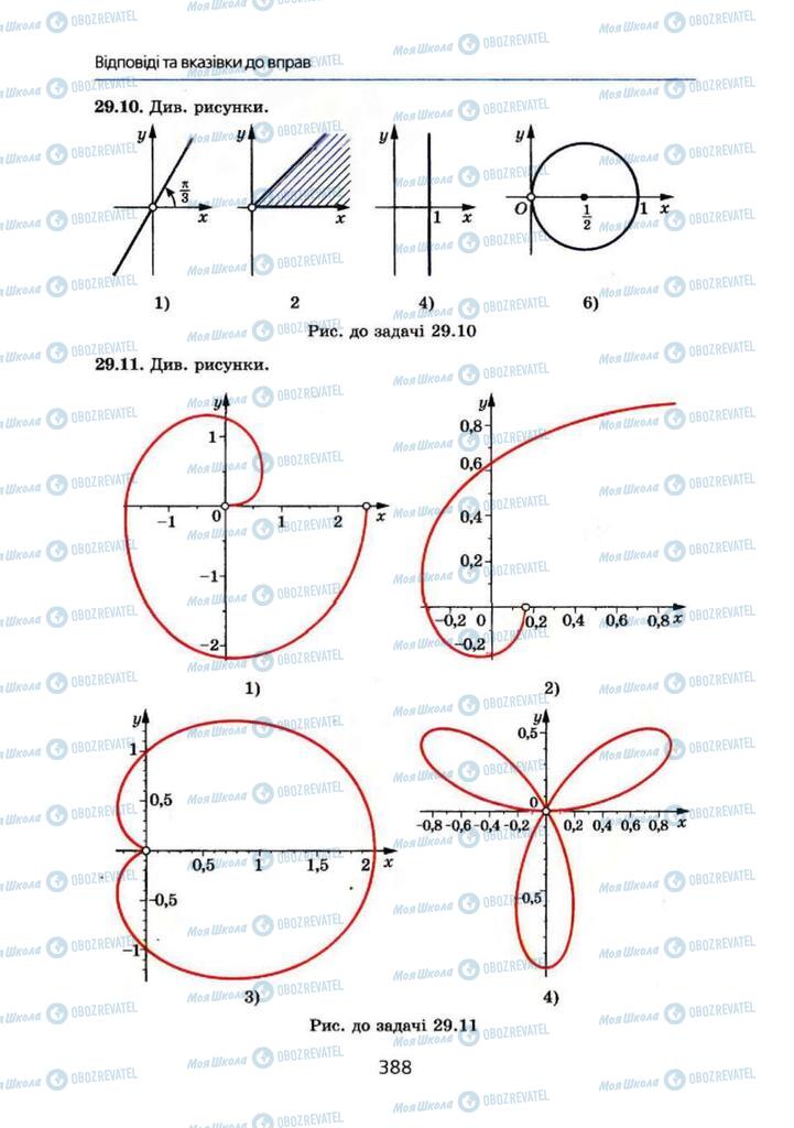 Підручники Алгебра 10 клас сторінка 388