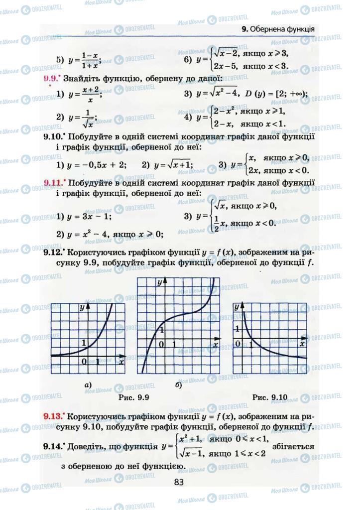 Учебники Алгебра 10 класс страница 83