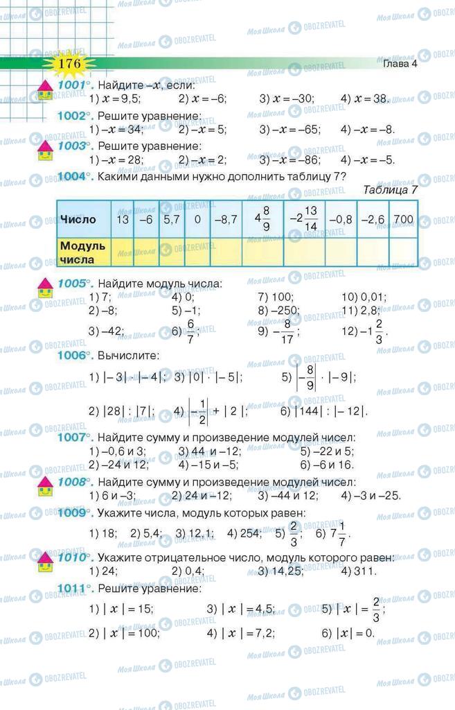 Учебники Математика 6 класс страница 176