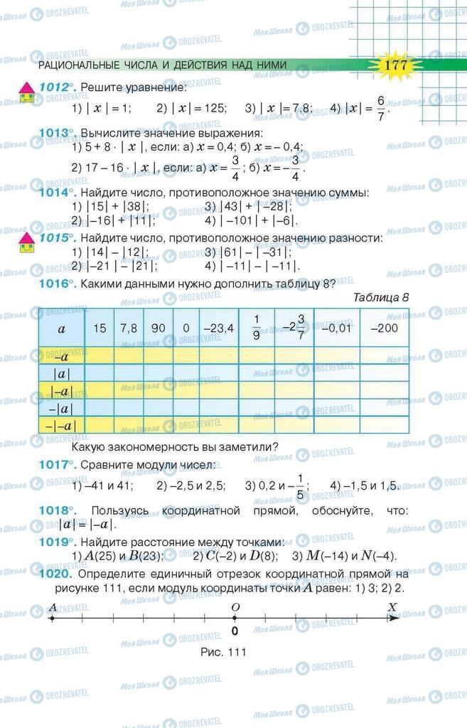 Підручники Математика 6 клас сторінка 177