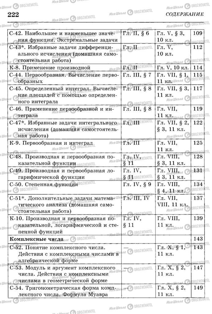 Підручники Алгебра 10 клас сторінка  222