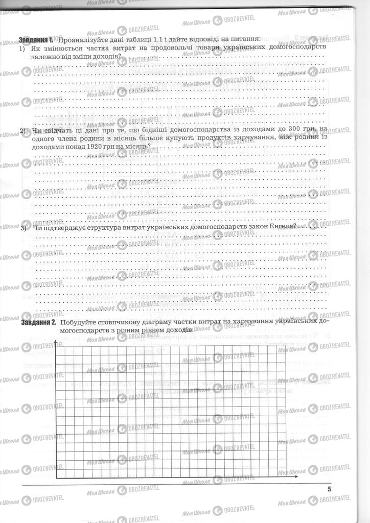 Підручники Економіка 11 клас сторінка  5