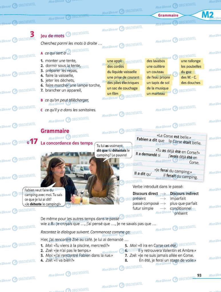 Підручники Французька мова 8 клас сторінка 93