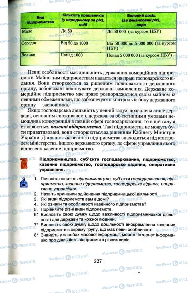 Підручники Правознавство 11 клас сторінка  227