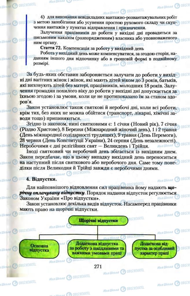 Підручники Правознавство 11 клас сторінка  271