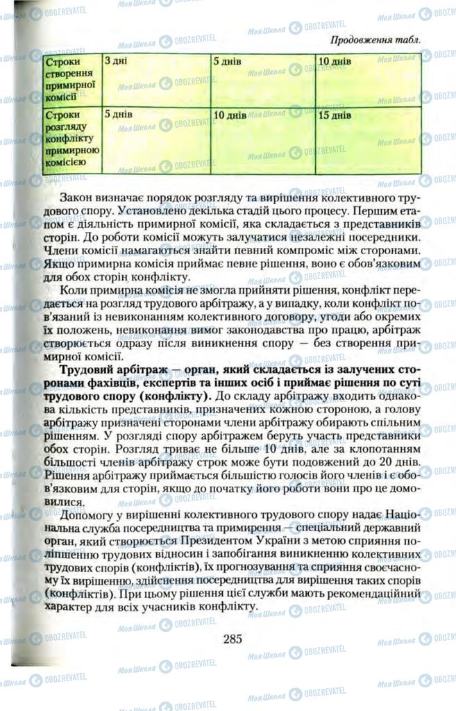 Підручники Правознавство 11 клас сторінка  285