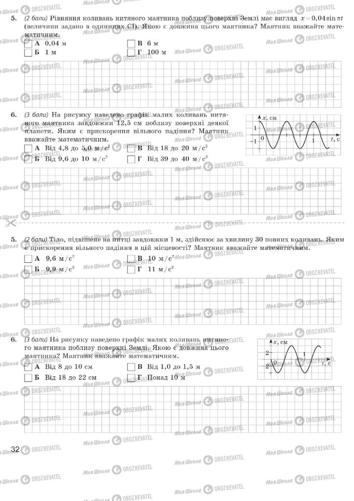Підручники Фізика 11 клас сторінка  32