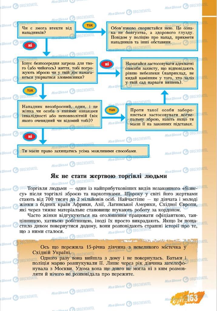 Підручники Основи здоров'я 8 клас сторінка 163