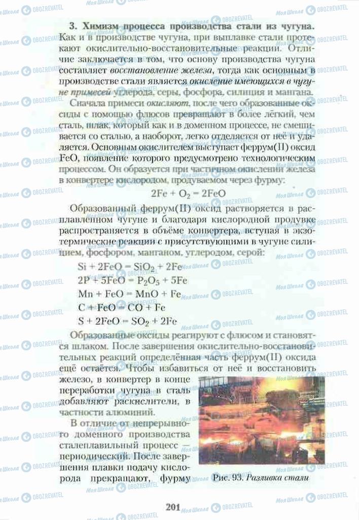 Підручники Хімія 10 клас сторінка 201
