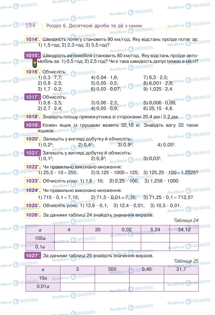 Учебники Математика 5 класс страница 194