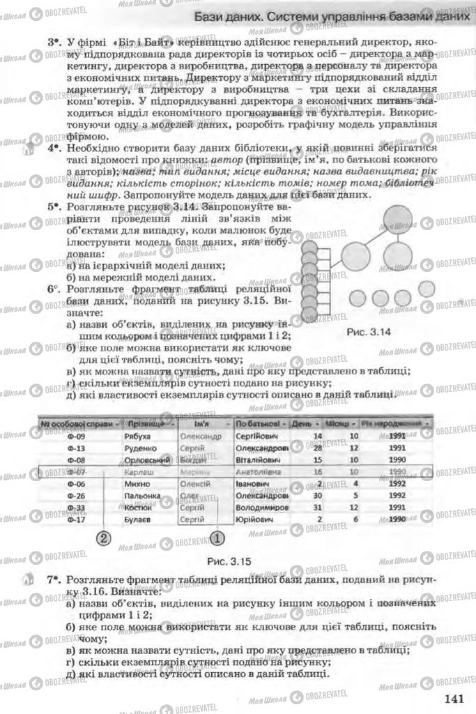Підручники Інформатика 11 клас сторінка 141