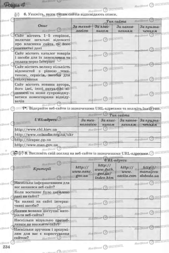 Учебники Информатика 11 класс страница 234