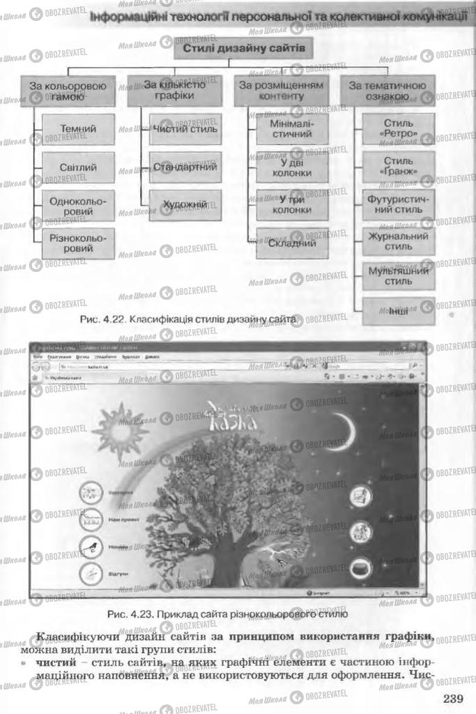 Підручники Інформатика 11 клас сторінка 239