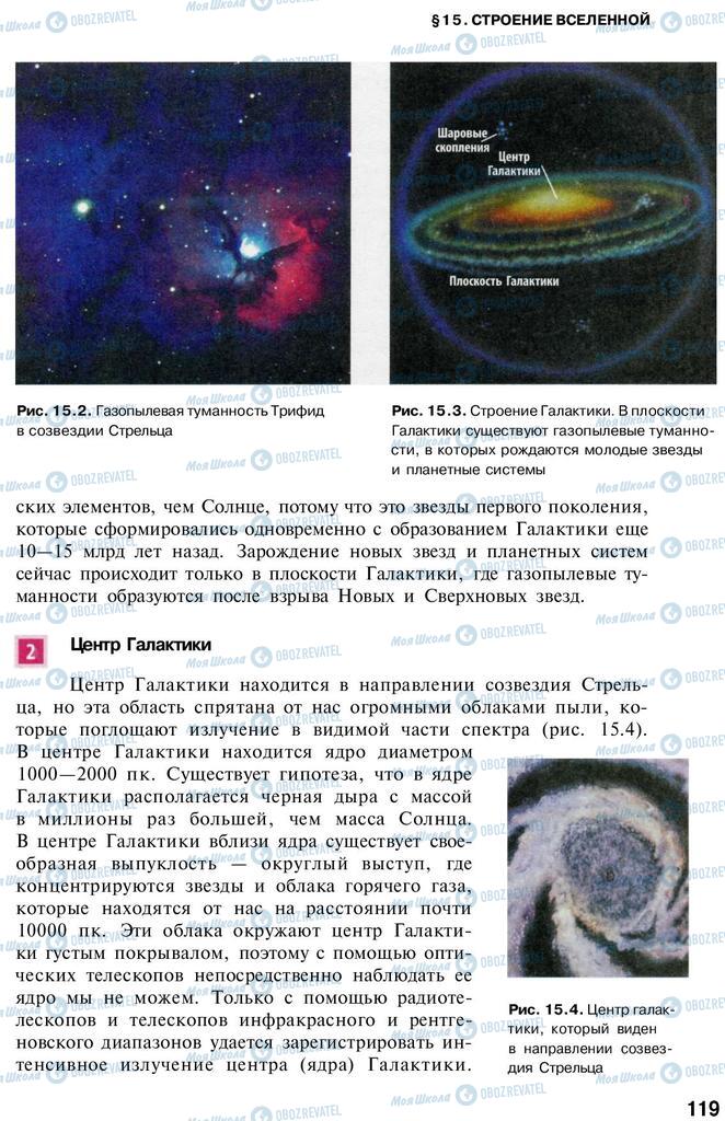 Підручники Астрономія 11 клас сторінка  119