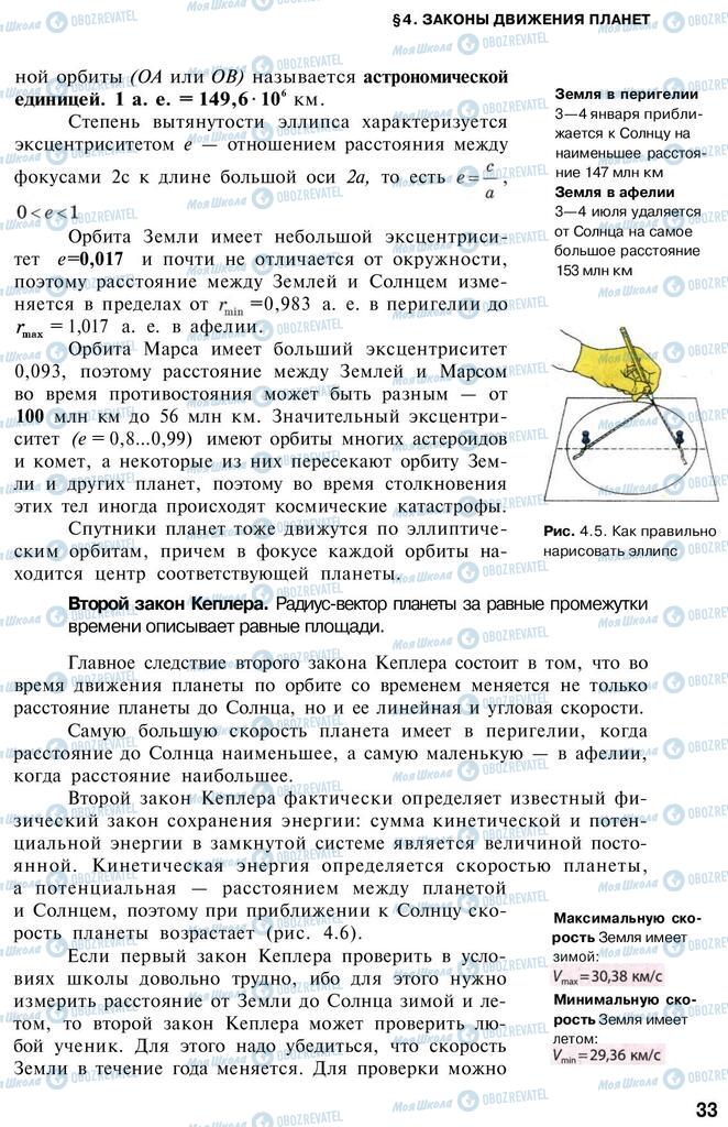 Учебники Астрономия 11 класс страница 33