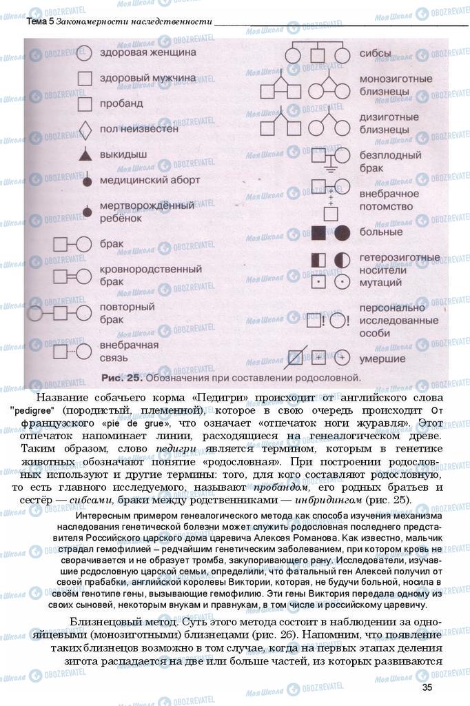 Підручники Біологія 11 клас сторінка 35