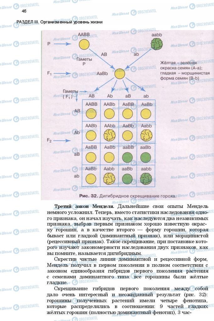 Підручники Біологія 11 клас сторінка 46