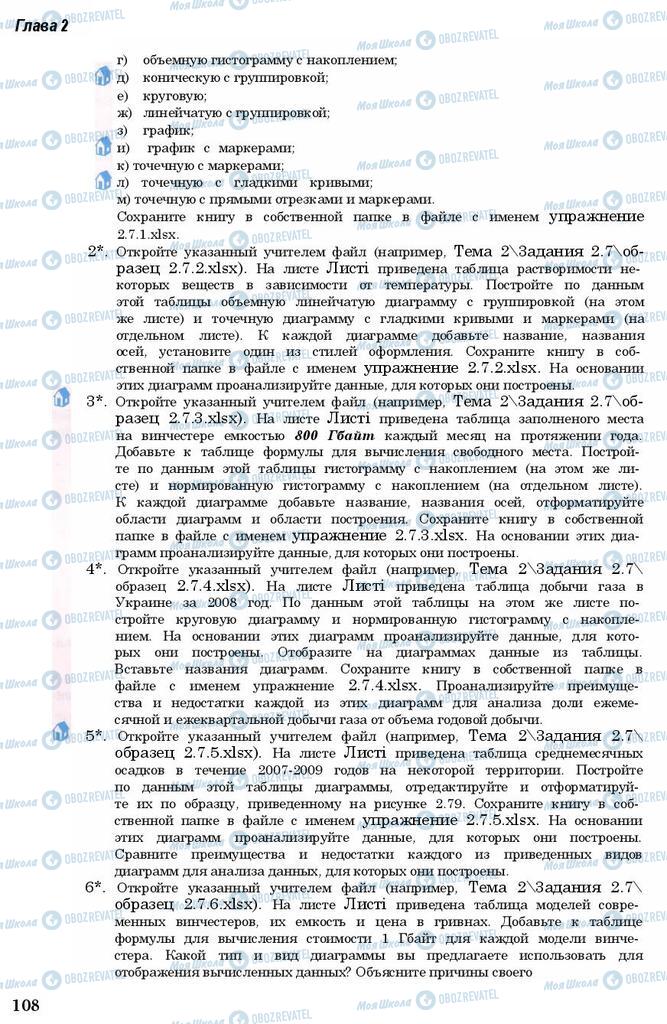 Підручники Інформатика 11 клас сторінка 108