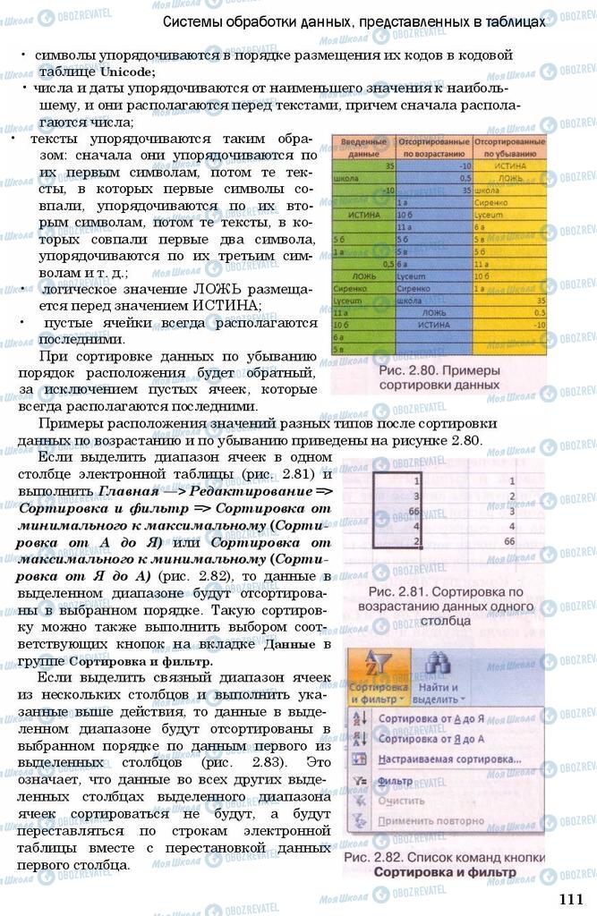 Підручники Інформатика 11 клас сторінка 111