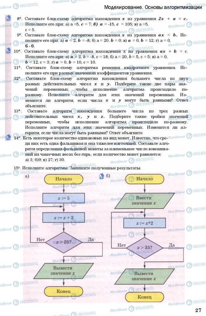 Підручники Інформатика 11 клас сторінка 27