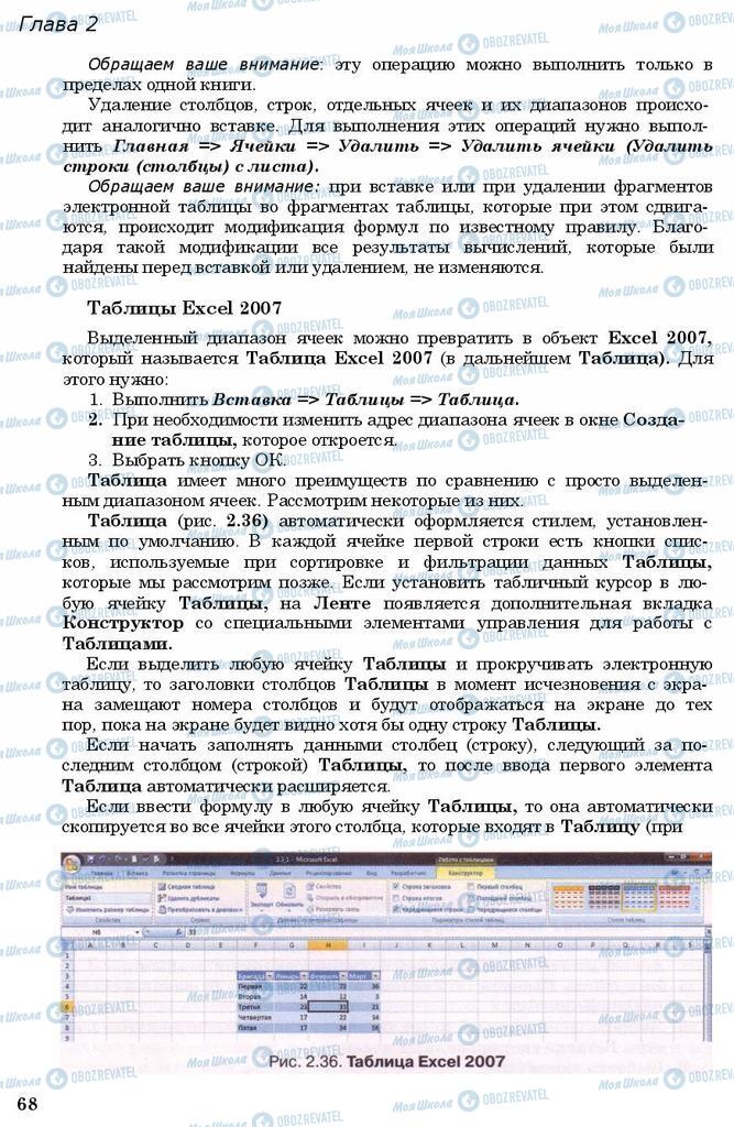 Підручники Інформатика 11 клас сторінка 68