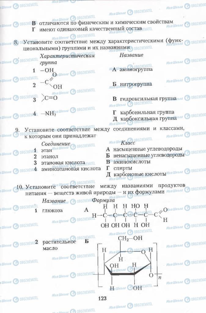Підручники Хімія 11 клас сторінка 123